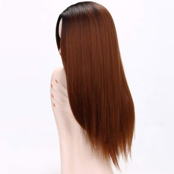#2/30 Auburn Ombre Long Straight Costume Wig main image 4